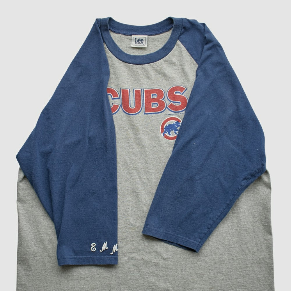 Chicago Cubs Lee Apparel 2000s T-shirt - Heather Gray Vintage