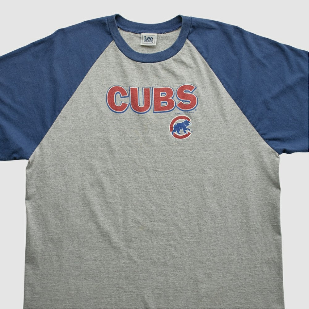 Chicago Cubs Lee Apparel 2000s T-shirt - Heather Gray Vintage
