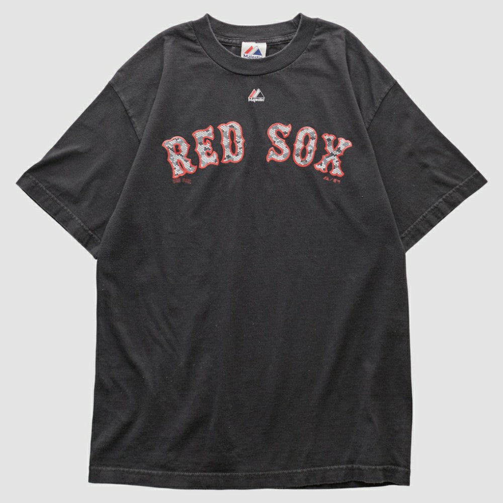 Boston Red Sox Majestic 2010s T-shirt - Black Vintage