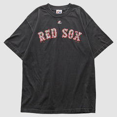 Boston Red Sox Majestic 2010s T-shirt - Black Vintage