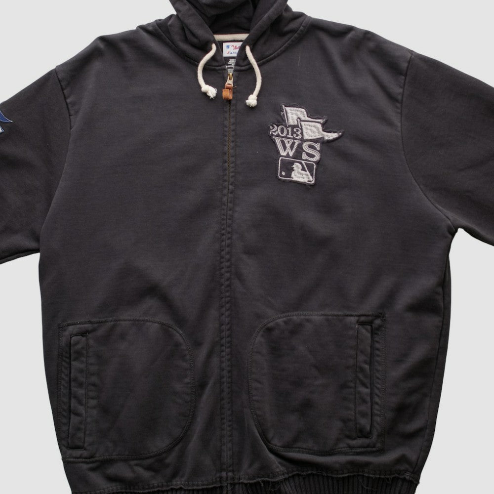 Boston Red Sox Majestic 2013 Hooded Full Zip Sweatshirt - Black Vintage
