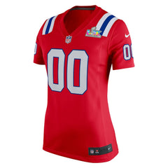 NFL New England Patriots Women's Super Bowl LX Patch Custom Game Jersey