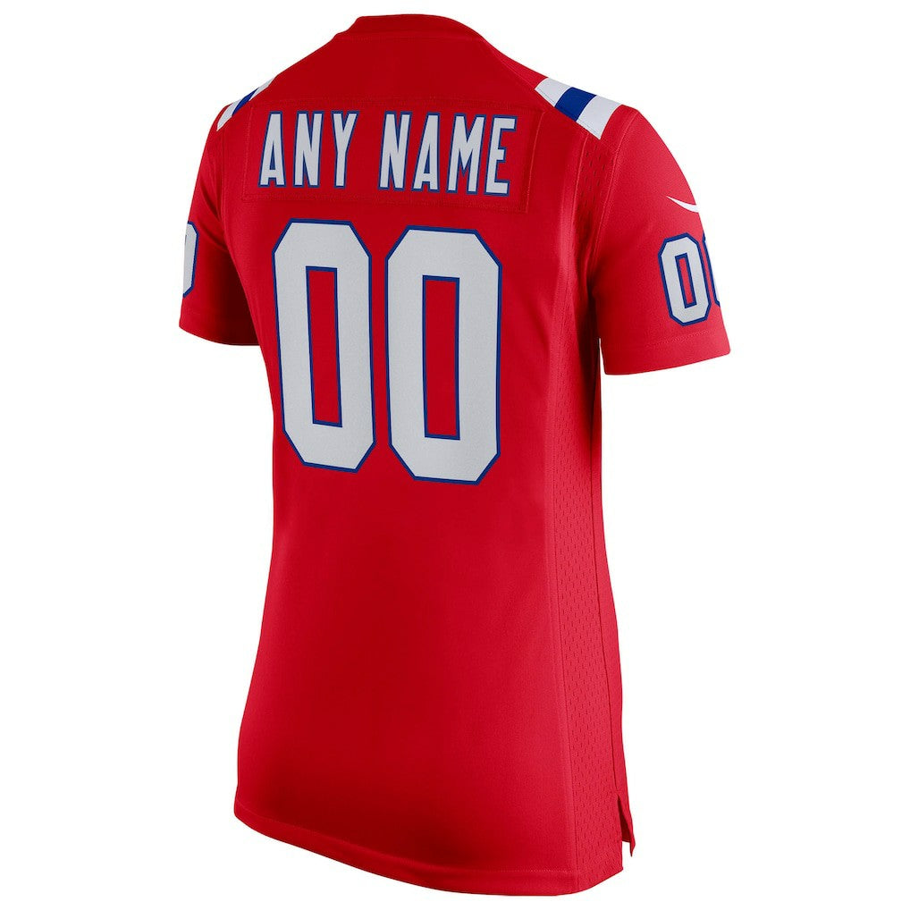 NFL New England Patriots Women's Super Bowl LX Patch Custom Game Jersey