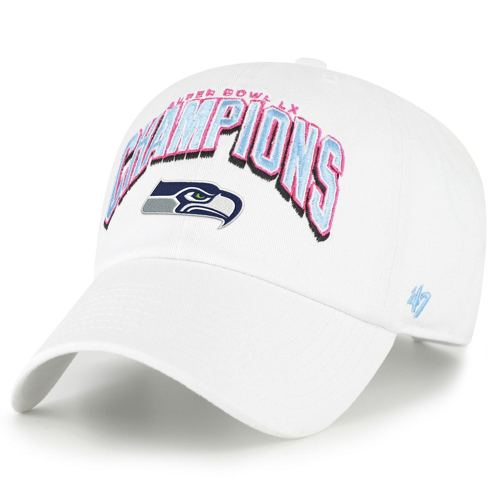 NFL Seattle Seahawks '47 Super Bowl LX s Side Patch Clean Up Adjustable Hat