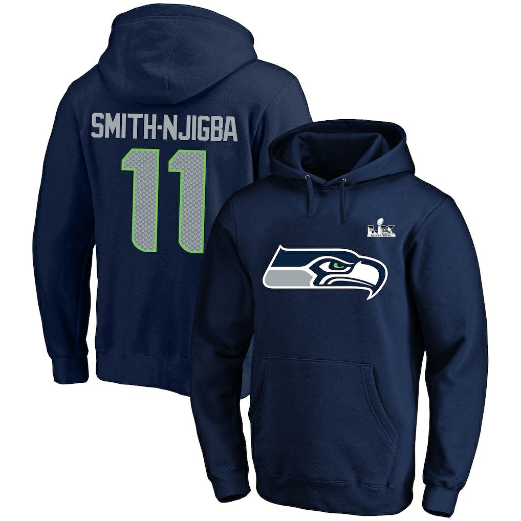 NFL Seattle Seahawks Jaxon Smith-Njigba  Super Bowl LX Champions Big & Tall Name & Number Fleece Hoodie