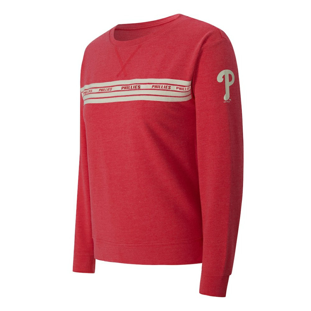 Philadelphia Phillies Concepts Sport Women's Birch French Terry Long Sleeve T-Shirt - Red