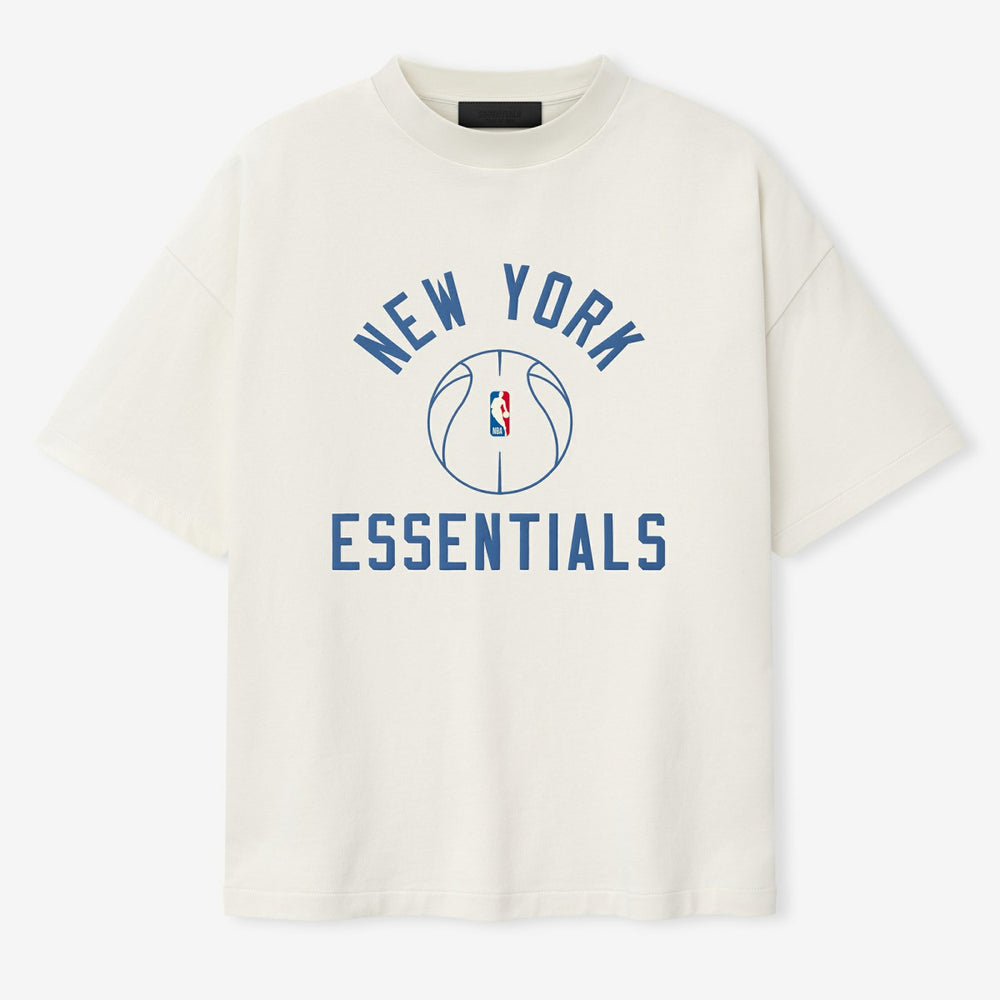 New York Knicks Fear of God x Barkley L. Hendricks Unisex 90's T-Shirt - Cream sale