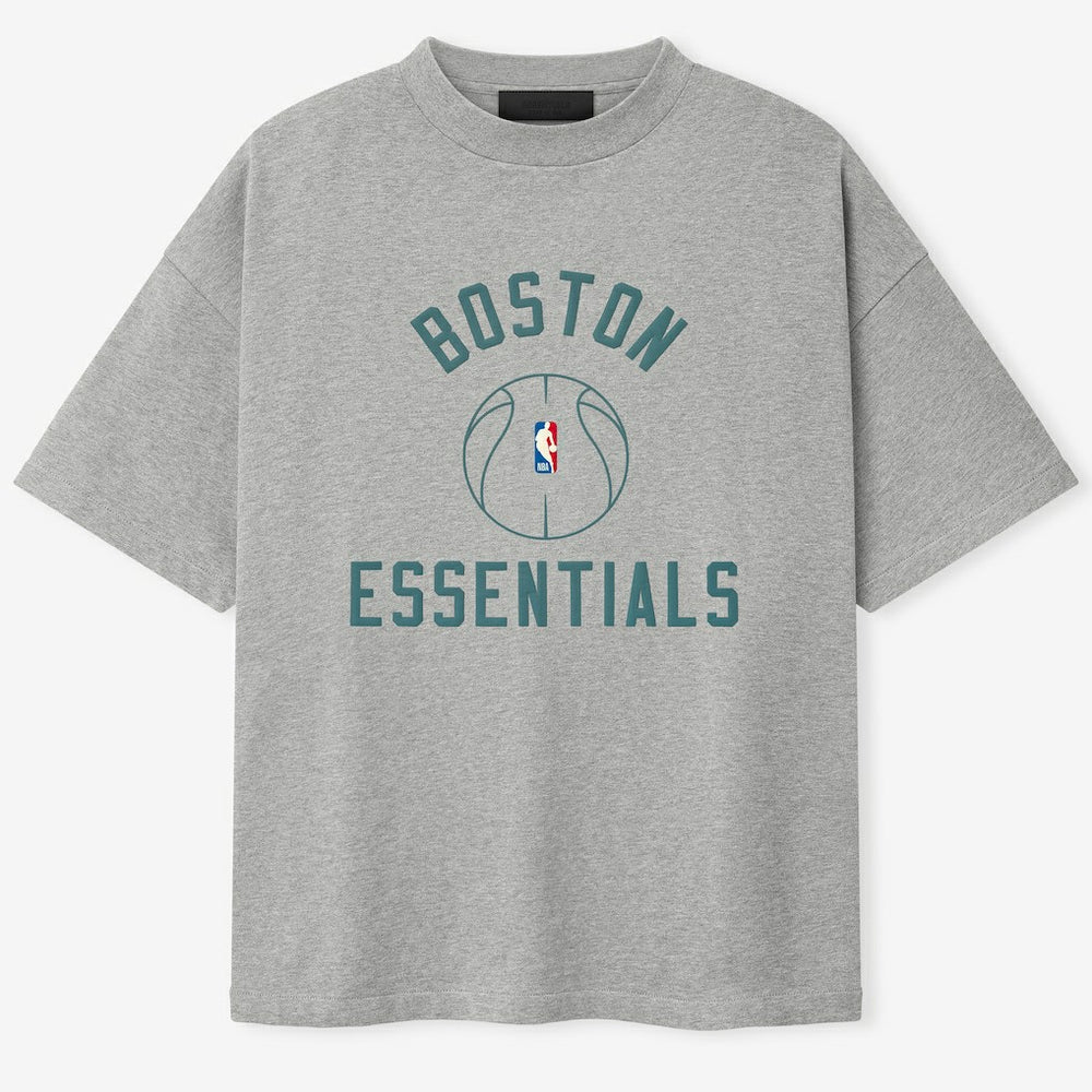 Boston Celtics Fear of God x Barkley L. Hendricks Unisex 90's T-Shirt - Heather Gray on sale