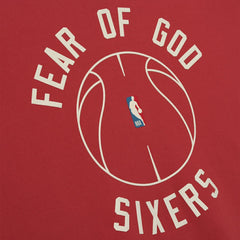 Philadelphia 76ers Fear of God x Barkley L. Hendricks Unisex 90's Hoodie - Red for sale