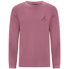 Atlanta Braves Levelwear Bridal Rose Luxe Signature Long Sleeve T-Shirt - Pink