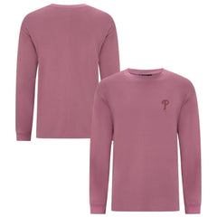 Philadelphia Phillies Levelwear Bridal Rose Luxe Signature Long Sleeve T-Shirt - Pink
