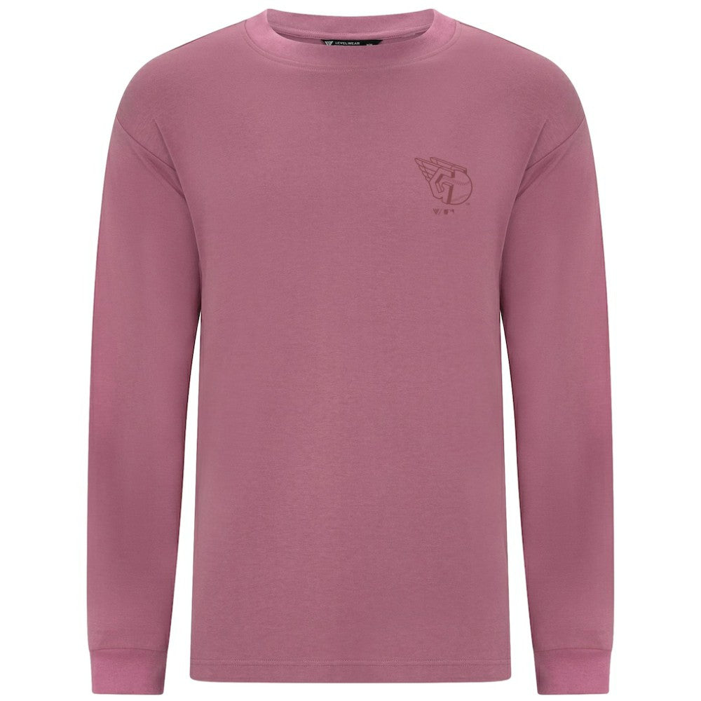 Cleveland Guardians Levelwear Bridal Rose Luxe Signature Long Sleeve T-Shirt - Pink