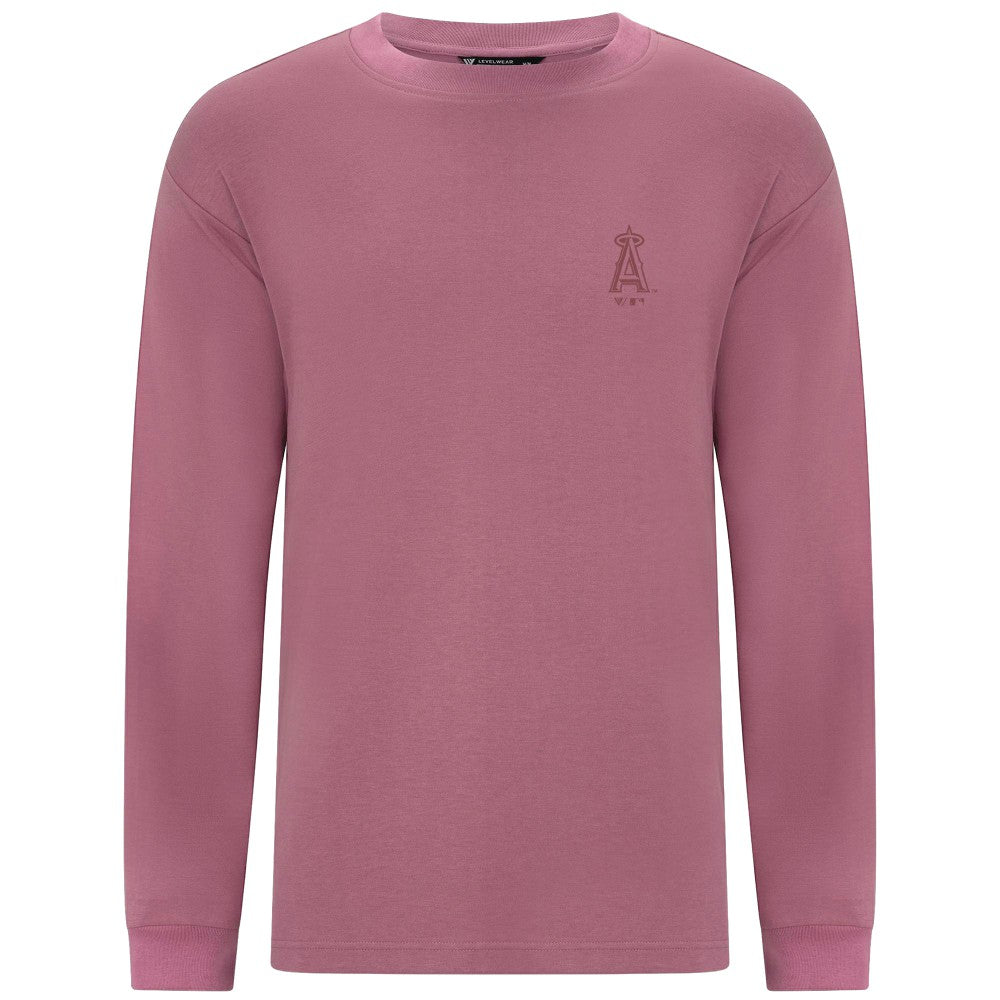 Los Angeles Angels Levelwear Bridal Rose Luxe Signature Long Sleeve T-Shirt - Pink