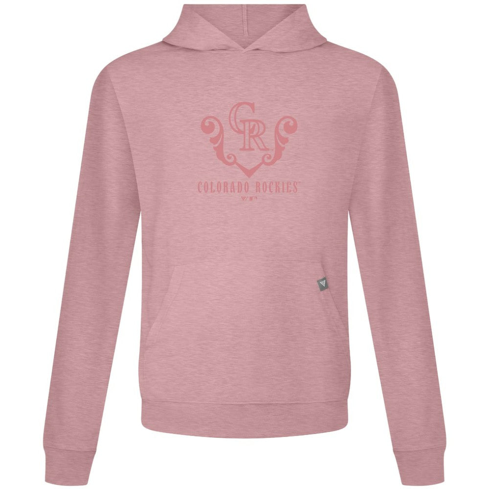 Colorado Rockies Levelwear Bridal Rose Relay Pullover Hoodie - Pink