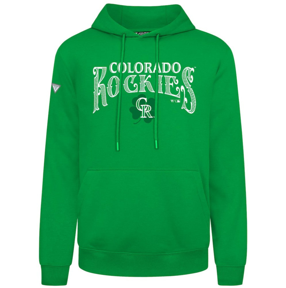 Colorado Rockies Levelwear St. Patrick's Day Podium Hoodie - Green