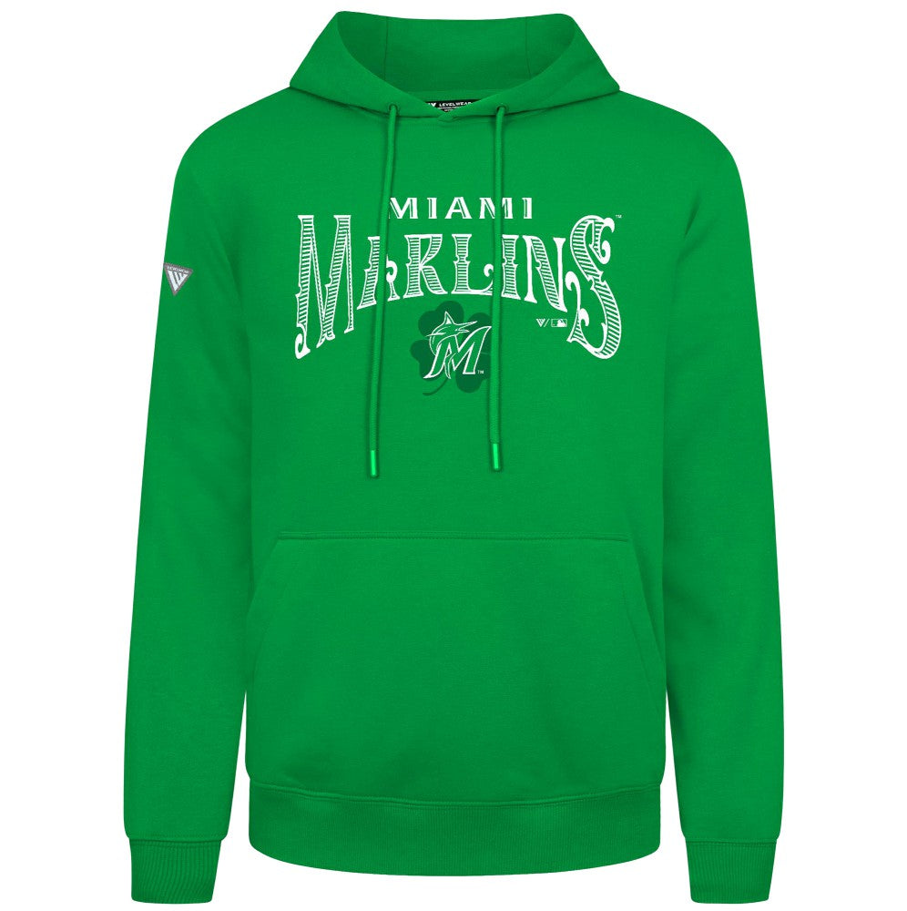 Miami Marlins Levelwear St. Patrick's Day Podium Hoodie - Green