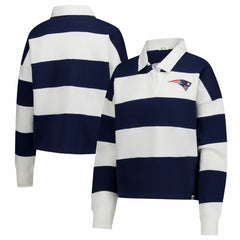 NFL New England Patriots '47 Women's Clubhouse Hall Raven Rugby Long Sleeve T-Shirt
