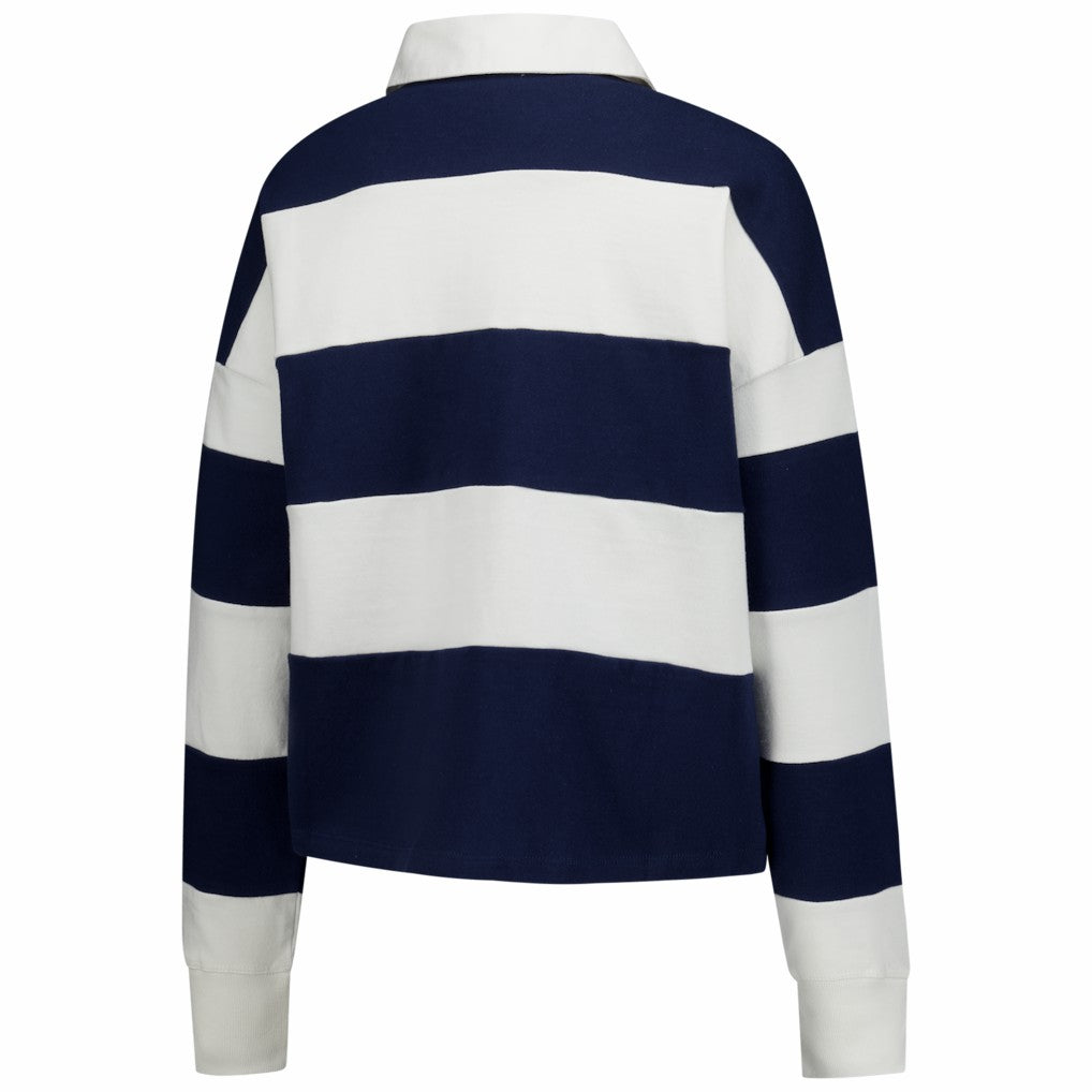 NFL New England Patriots '47 Women's Clubhouse Hall Raven Rugby Long Sleeve T-Shirt
