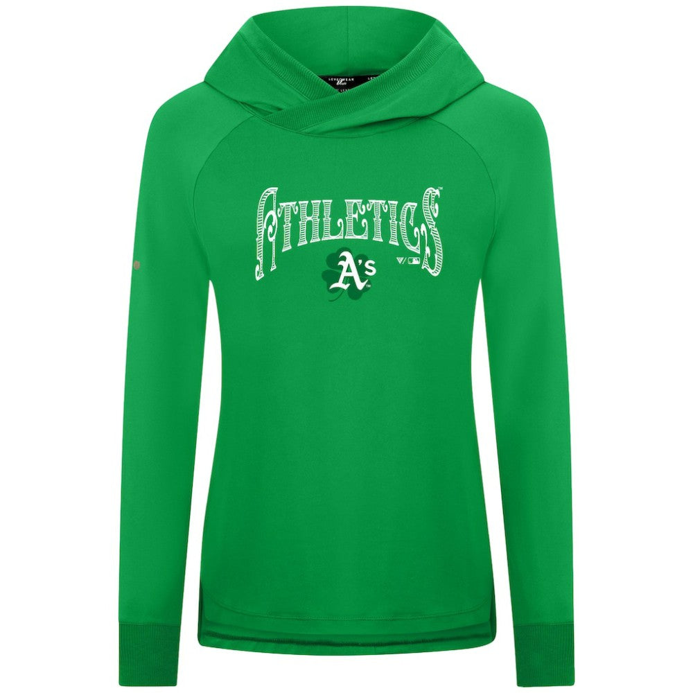Athletics Levelwear Women's St. Patrick's Day Slender Raglan Hoodie - Green