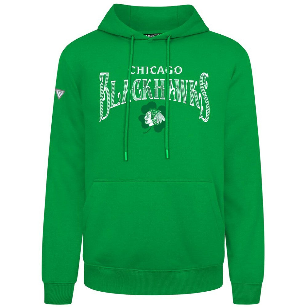 Chicago Blackhawks Levelwear St. Patrick's Day Podium Hoodie
