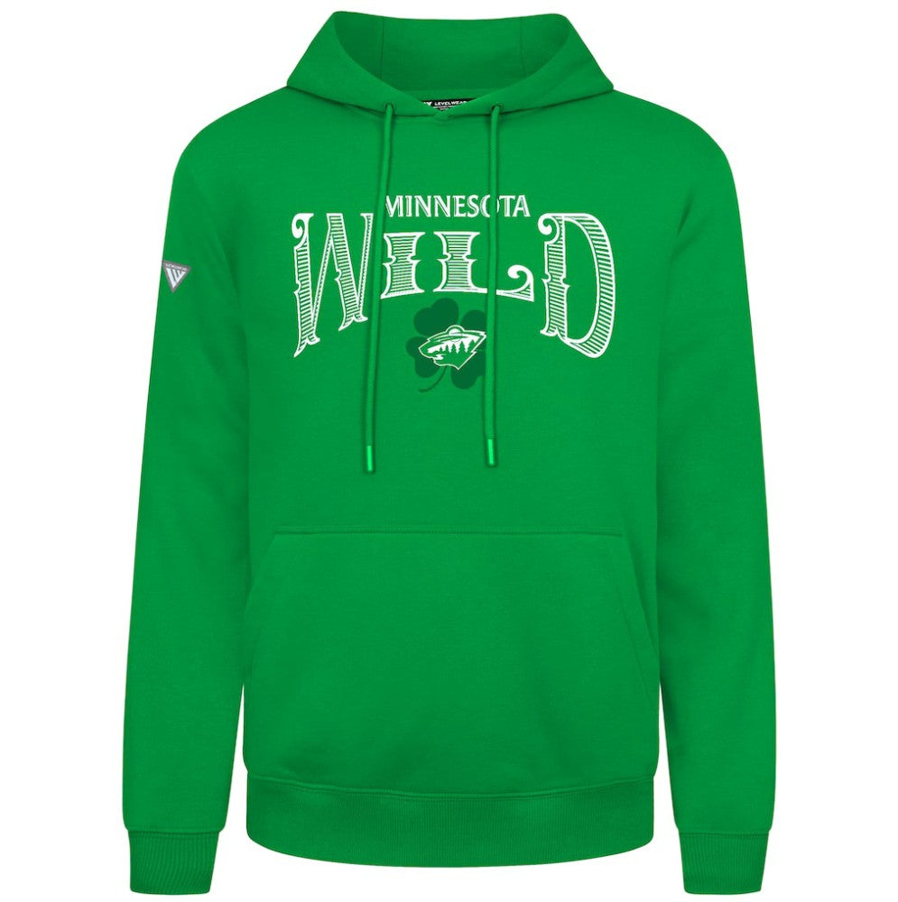 Minnesota Wild Levelwear St. Patrick's Day Podium Hoodie