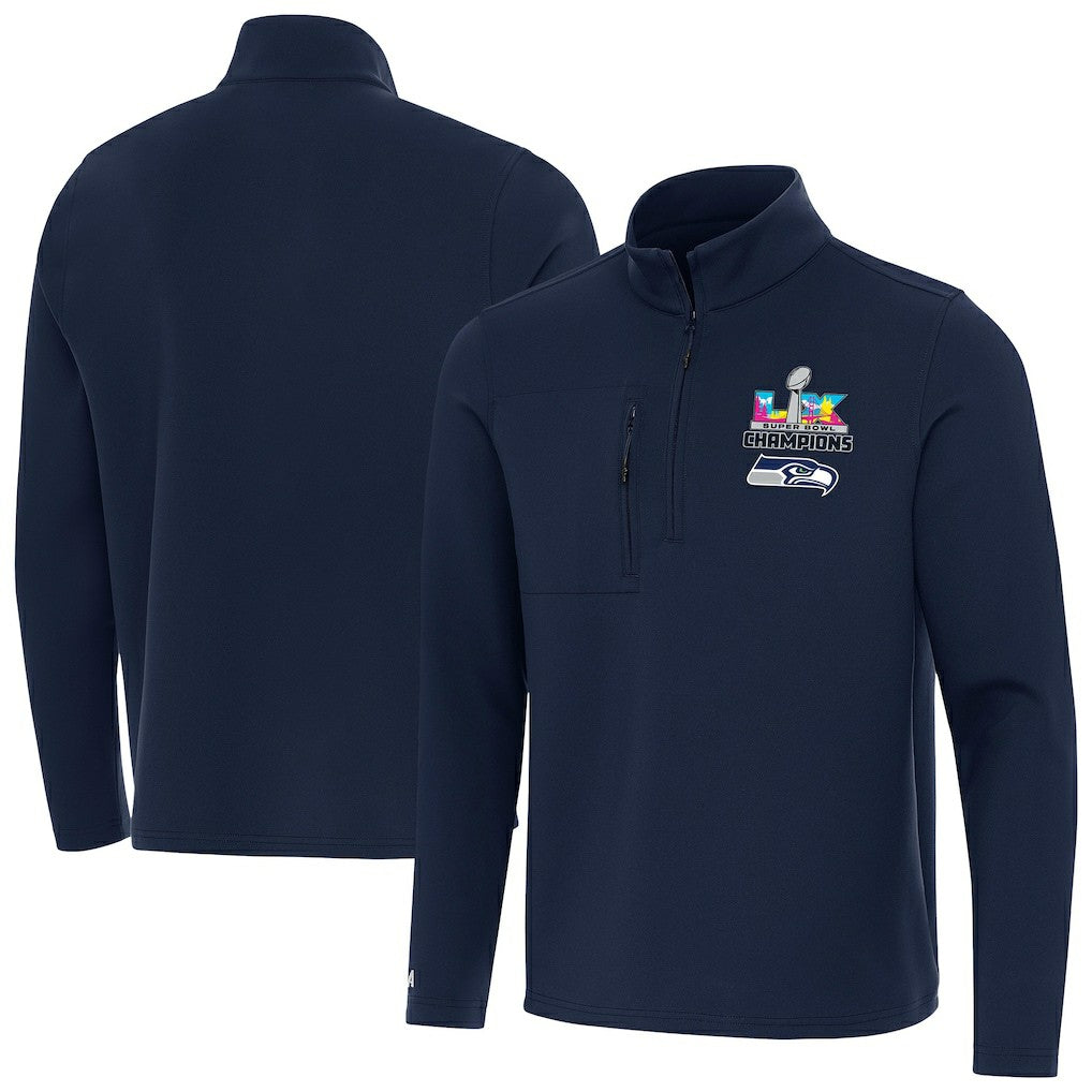 NFL Seattle Seahawks Antigua Super Bowl LX s Insider Quarter-Zip Pullover