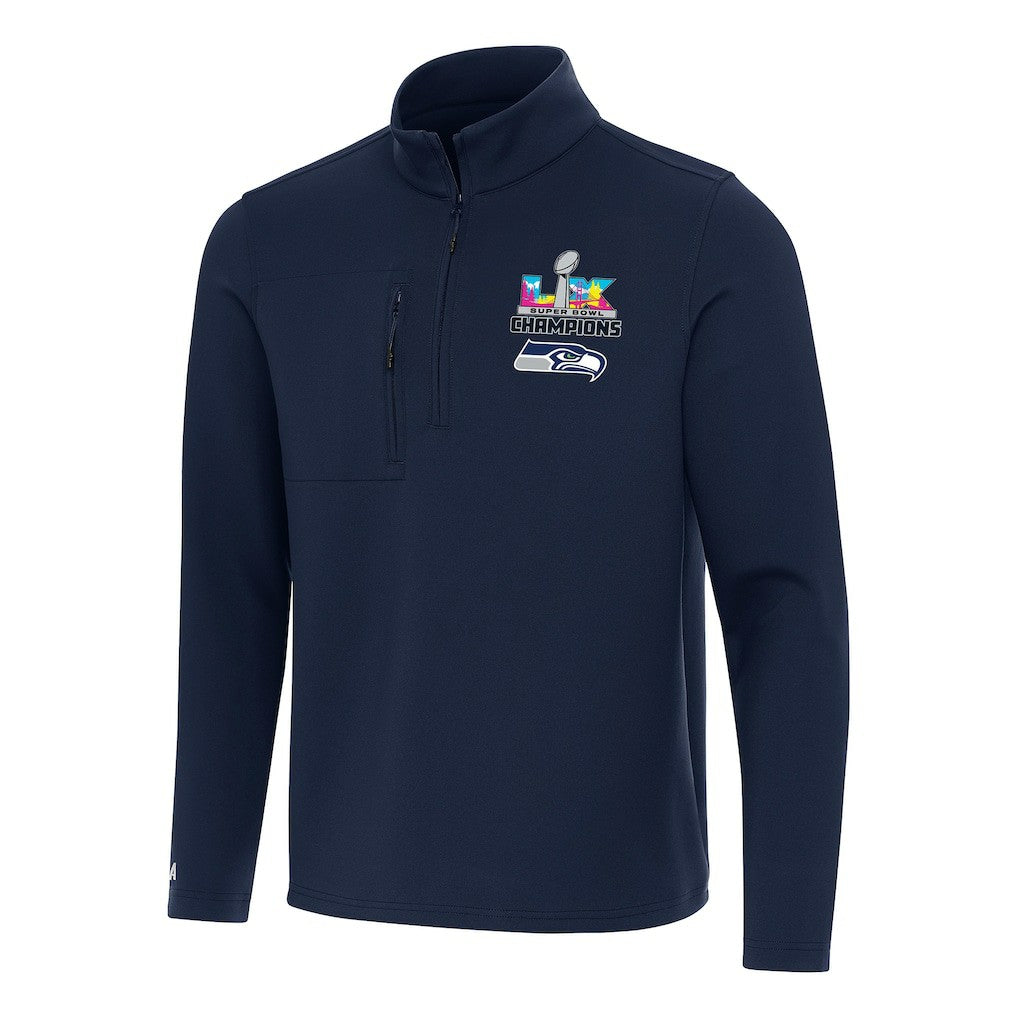NFL Seattle Seahawks Antigua Super Bowl LX s Insider Quarter-Zip Pullover