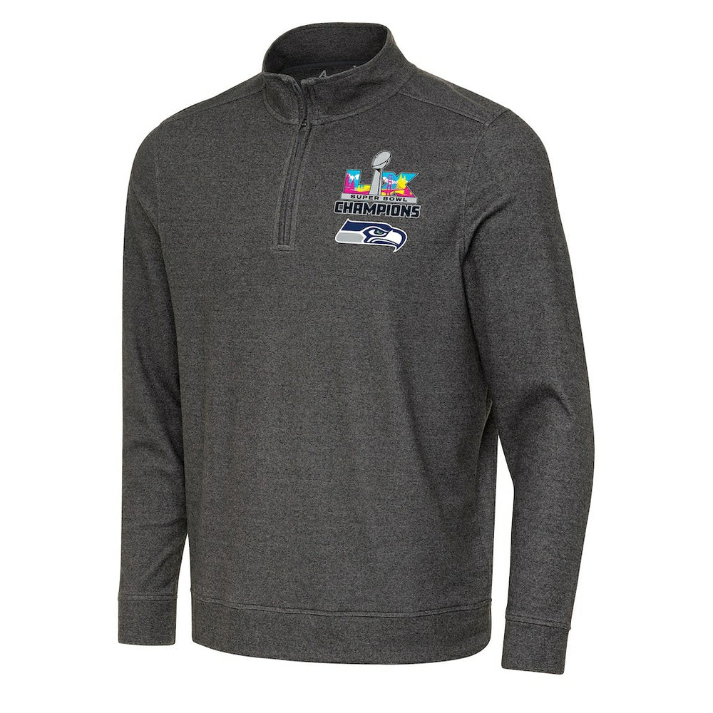 NFL Seattle Seahawks Antigua Super Bowl LX s Subtle Quarter-Zip Pullover