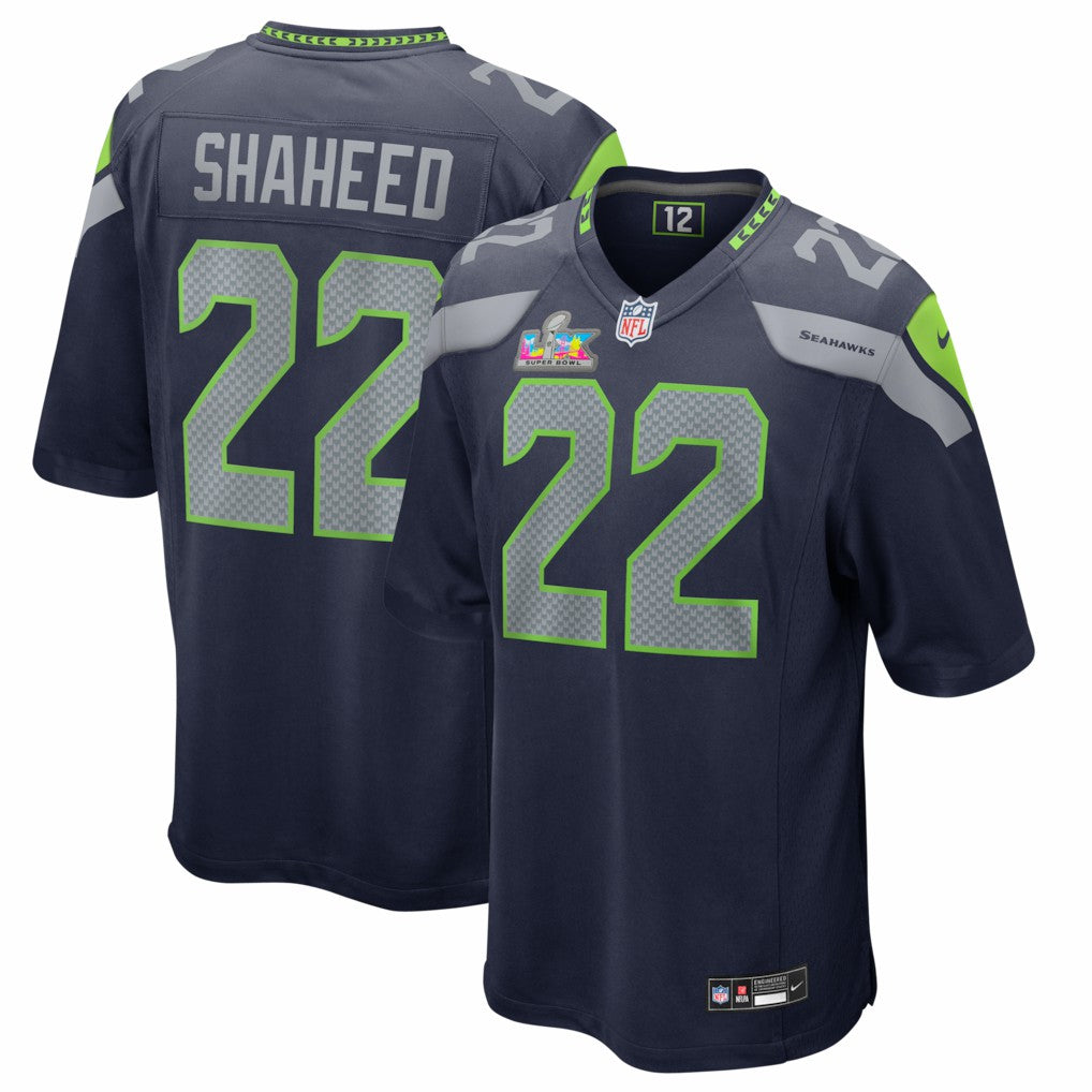 NFL Seattle Seahawks Rashid Shaheed  Super Bowl LX Patch Game Jersey