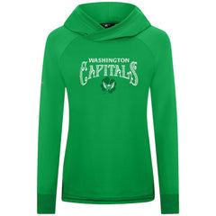Washington Capitals Levelwear Women's St. Patrick's Day Slender Raglan Hoodie