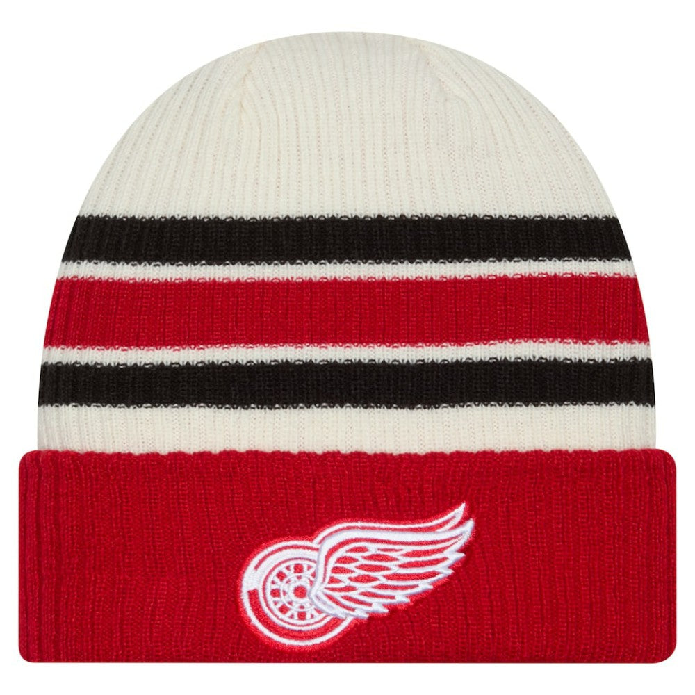 Detroit Red Wings New Era Vintage Cuffed Knit Hat