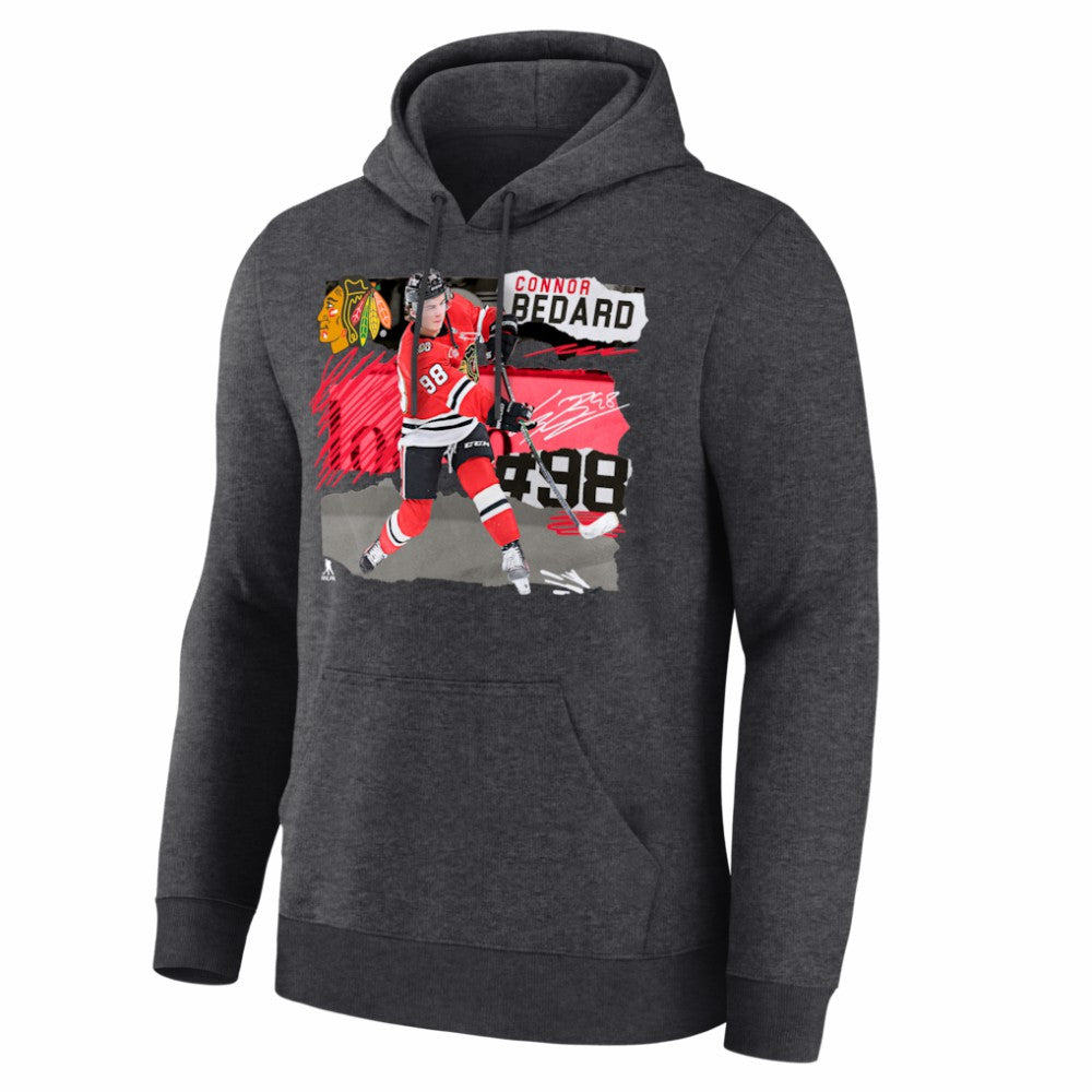 Connor Bedard Chicago Blackhawks Fresh Ice Hoodie