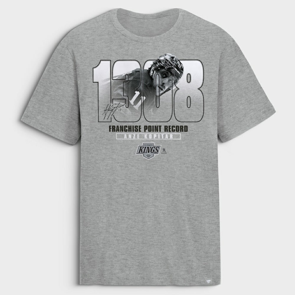 Anze Kopitar Los Angeles Kings Franchise Points Record T-Shirt