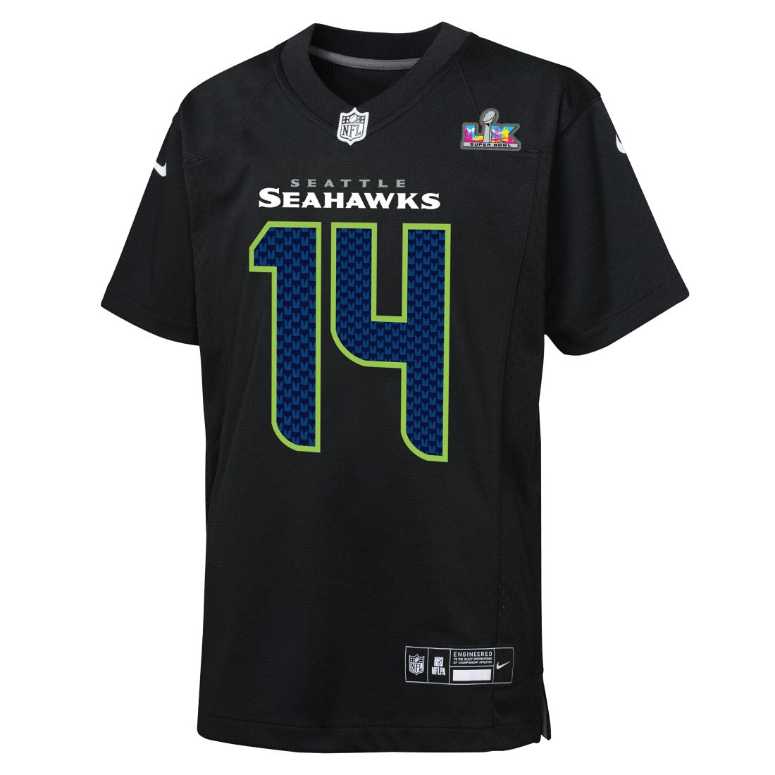 NFL Seattle Seahawks Sam Darnold  Youth Super Bowl LX Carbon Fashion Game Jersey
