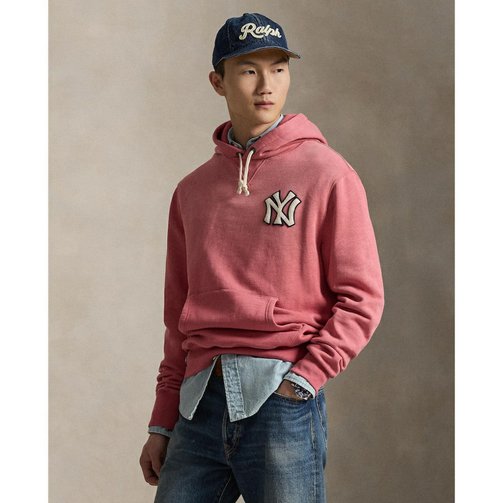 Yankees Polo Ralph Lauren Fleece Hoodie - Red
