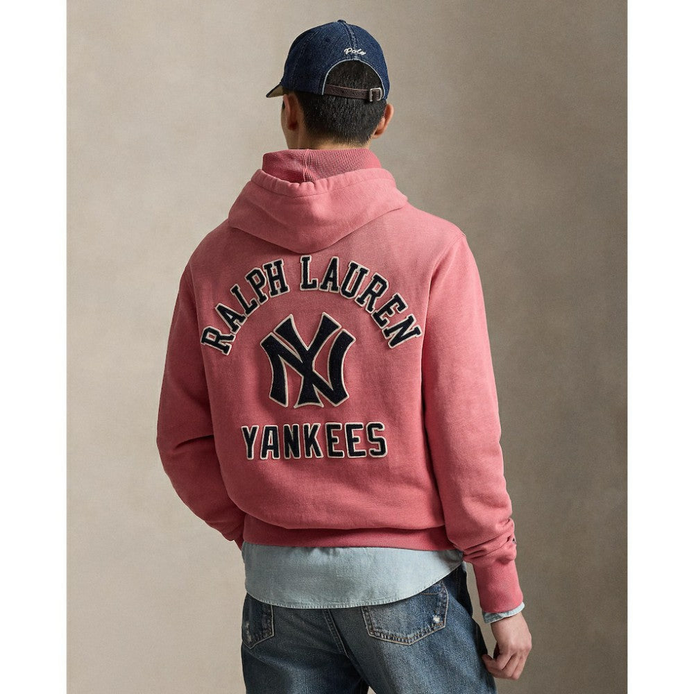 Yankees Polo Ralph Lauren Fleece Hoodie - Red