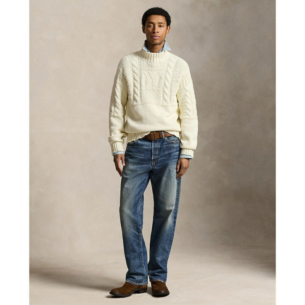 Yankees Polo Ralph Lauren Sweater - Cream