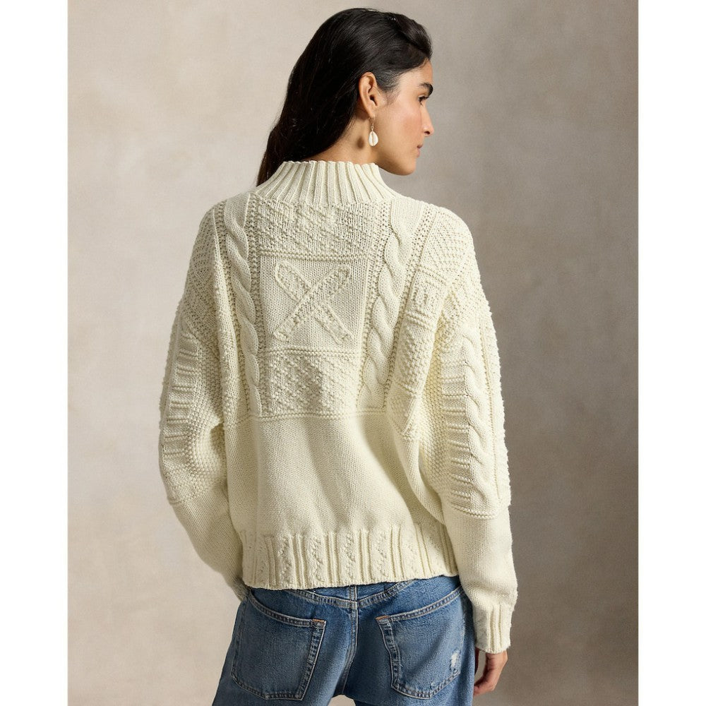 Yankees Polo Ralph Lauren Women's Sweater - Cream