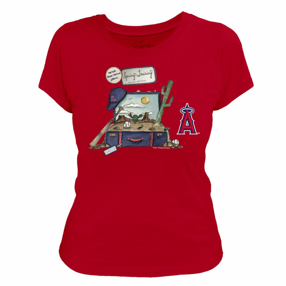 Los Angeles Angels Tiny Turnip Women's 2026 Spring Training T-Shirt - Red