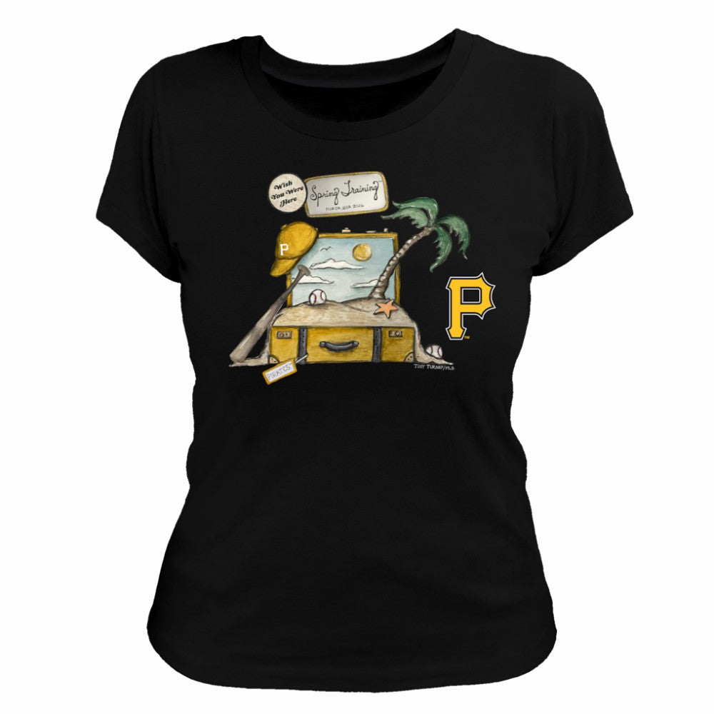 Pittsburgh Pirates Tiny Turnip Women's 2026 Spring Training T-Shirt - Black