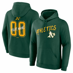 Athletics  Hustle Personalized Name & Number Hoodie - Green