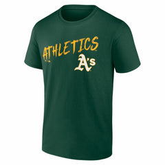 Athletics  Hustle Personalized Name & Number T-Shirt - Green