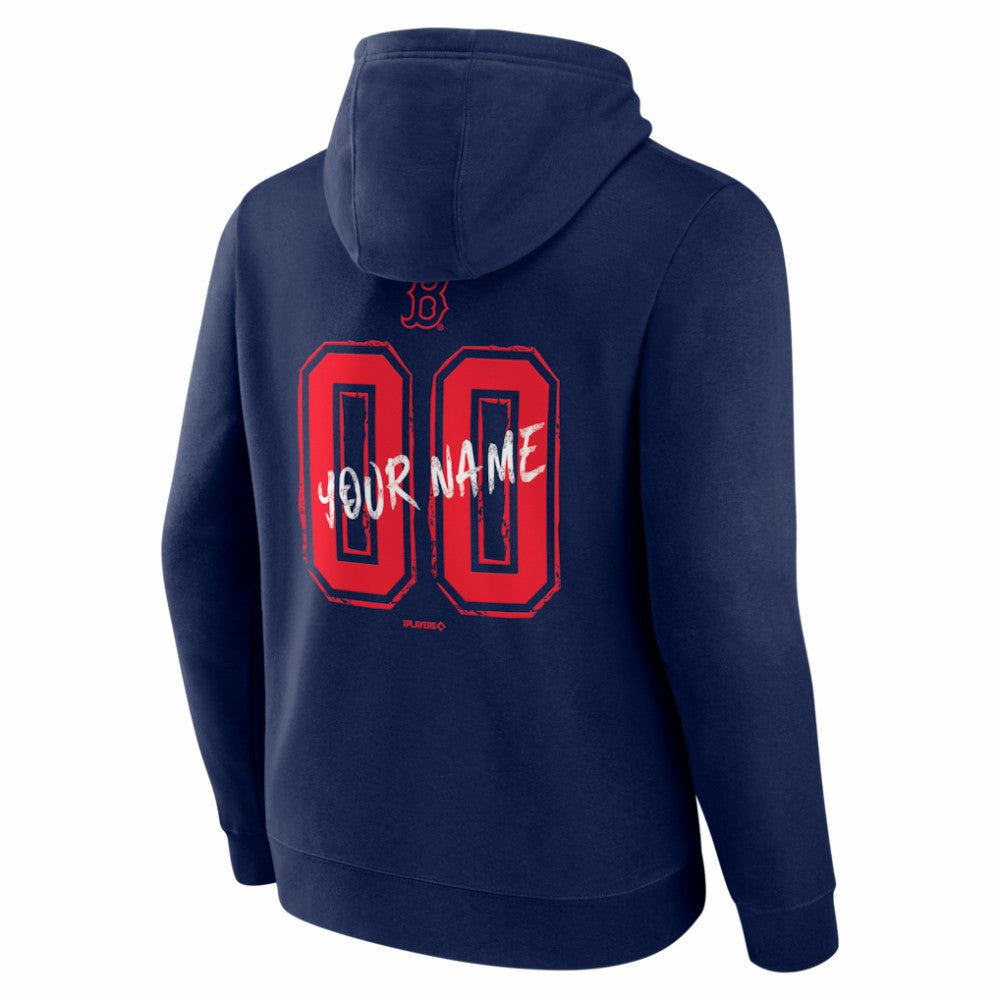 Boston Red Sox  Hustle Personalized Name & Number Hoodie - Navy