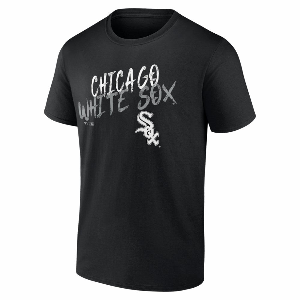 Chicago White Sox  Hustle Personalized Name & Number T-Shirt - Black