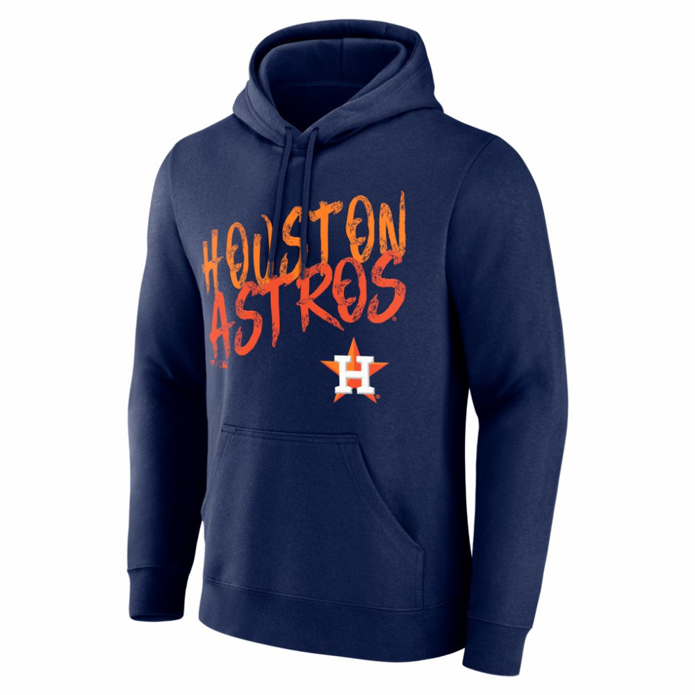 Houston Astros  Hustle Personalized Name & Number Hoodie - Navy