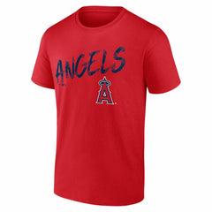 Los Angeles Angels  Hustle Personalized Name & Number T-Shirt - Red