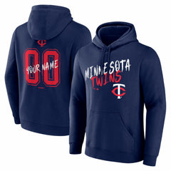 Minnesota Twins  Hustle Personalized Name & Number Hoodie - Navy