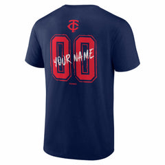 Minnesota Twins  Hustle Personalized Name & Number T-Shirt - Navy