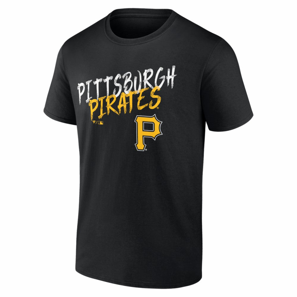 Pittsburgh Pirates  Hustle Personalized Name & Number T-Shirt - Black