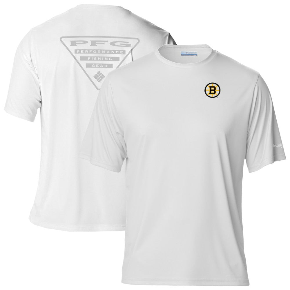 Boston Bruins Columbia PFG Terminal Tackle Omni-Shade T-Shirt